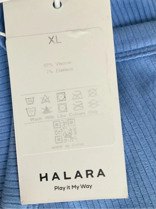 Halara Women’s Halter Ribbed Maxi Dress Blue Halter Maxi with Side Slit NWT - Picture 13 of 13